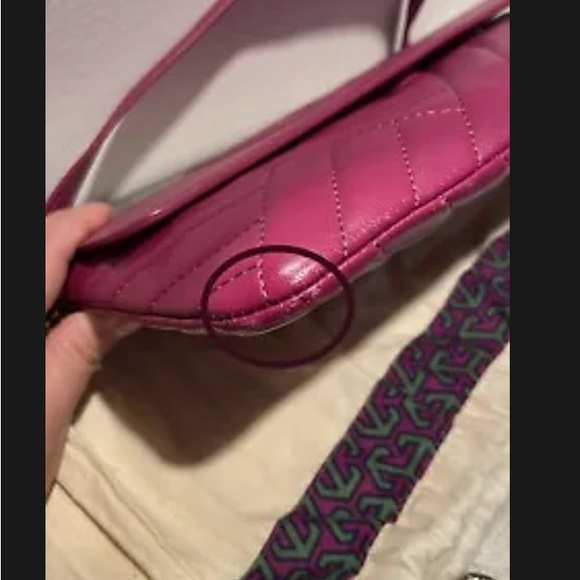 NWT Tory Burch Alexa Convertible Clutch in  Party Fuchsia 🩷 - Picture 14 of 16